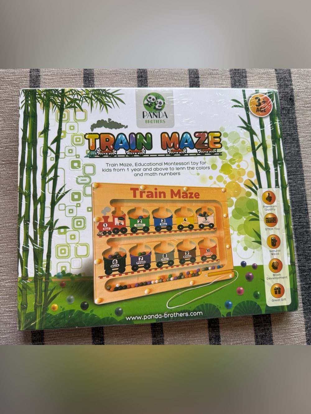 Train Maze Wooden Magnet Puzzle